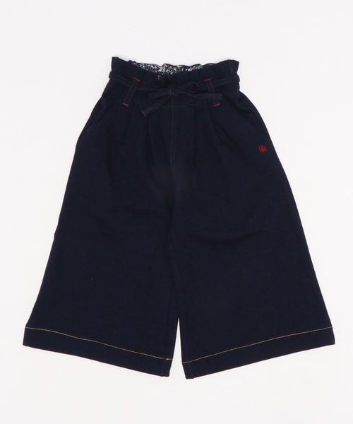 RAGMART（ラグマート）の「ニットデニムキュロット（デニムパンツ・キッズ・ネイビー/カーキ・110cm/100cm/130cm/120cm）」の6枚目の写真