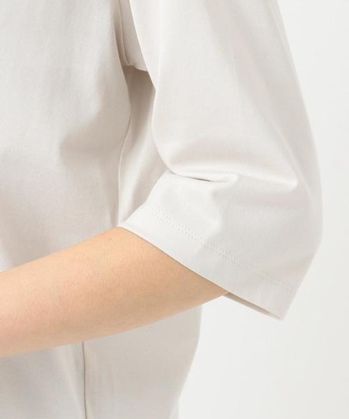 J.PRESS（ジェイプレス）の「【洗える】フロッキーロゴTEE カットソー（Tシャツ/カットソー・レディース・ブラック系/ライトグレー系/ブラウン系/ワイン系・T13/T15）」の9枚目の写真