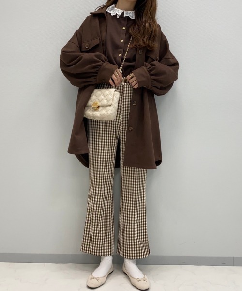 Heather（ヘザー）の「あいねねギンガムフレアパンツ 919279