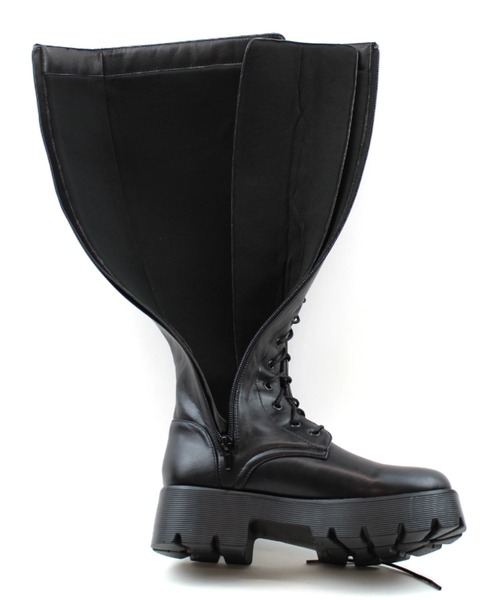 VIVIAN（ヴィヴィアン）の「厚底レースアップロングブーツ（ブーツ・レディース・ブラック・LL/M/L）」の9枚目の写真