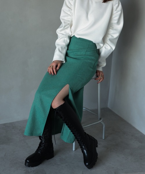 VIVIAN（ヴィヴィアン）の「厚底レースアップロングブーツ（ブーツ・レディース・ブラック・LL/M/L）」の19枚目の写真