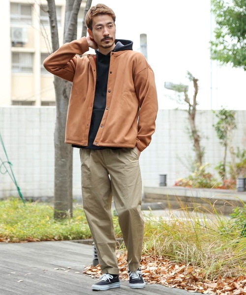 Blue Standard (ブルースタンダード)の「【BLUE STANDARD】裏フリースボタンカーディガン 裏起毛(カーディガン/ボレロ・メンズ・レンガ/ブラウン系その他/ネイビー/チャコールグレー・X-LARGE/MEDIUM/LARGE)」の10枚目の写真