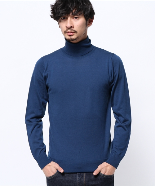 UNITED ARROWS（ユナイテッドアローズ）の「＜BOW＆ARROWS(ボウ アンド アローズ）＞ 16ゲージ タートルネック(201410/OCS)◆（ニット/セーター・メンズ・オフホワイト/ブラック/ネイビー/パープル/ロイヤルブルー・SMALL/MEDIUM/LARGE）」の5枚目の写真