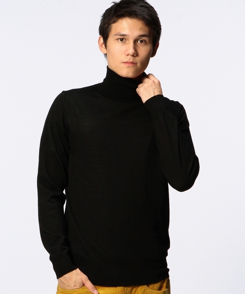 UNITED ARROWS（ユナイテッドアローズ）の「＜BOW＆ARROWS(ボウ アンド アローズ）＞ 16ゲージ タートルネック(201410/OCS)◆（ニット/セーター・メンズ・オフホワイト/ブラック/ネイビー/パープル/ロイヤルブルー・SMALL/MEDIUM/LARGE）」の3枚目の写真