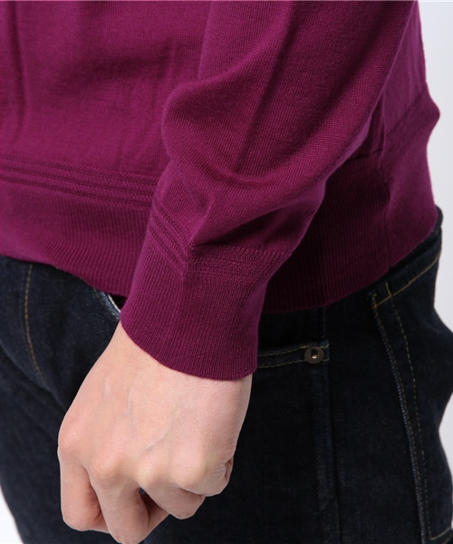 UNITED ARROWS（ユナイテッドアローズ）の「＜BOW＆ARROWS(ボウ アンド アローズ）＞ 16ゲージ タートルネック(201410/OCS)◆（ニット/セーター・メンズ・オフホワイト/ブラック/ネイビー/パープル/ロイヤルブルー・SMALL/MEDIUM/LARGE）」の11枚目の写真