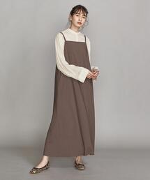 BEAUTY&YOUTH UNITED ARROWS（ビューティーアンドユースユナイテッドアローズ）の「BY ポリエステルブレンドAラインキャミソールワンピース（ワンピース）」