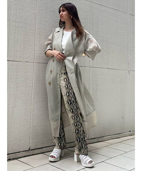 MURUA(ムルーア)の「ピンタックシアーパンツ(スラックス・レディース・ブラック/ライトグリーン/アイボリー/その他1・1/2)」の15枚目の写真