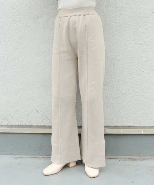 ap retro（アプレトロ）の「センタータックスリットニットパンツ【ZOZO限定アイテム】（その他パンツ・レディース・ブラック/ベージュ/ライトグリーン/アイボリー・FREE）」の21枚目の写真