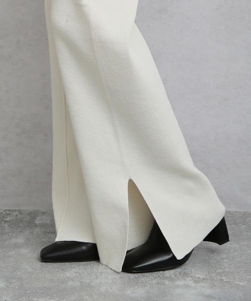 ap retro（アプレトロ）の「センタータックスリットニットパンツ【ZOZO限定アイテム】（その他パンツ・レディース・ブラック/ベージュ/ライトグリーン/アイボリー・FREE）」の17枚目の写真