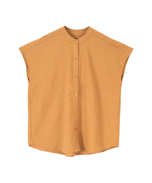 titivate（ティティベイト）の「ﾘﾈﾝ混ﾊﾞﾝﾄﾞｶﾗｰﾌﾚﾝﾁｽﾘｰﾌﾞｼｬﾂ（シャツ/ブラウス・レディース・ベージュ/ライトグリーン/ナチュラル/キャメル・S/M/L）」の12枚目の写真