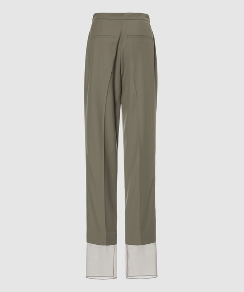 LOW CLASSIC（ロウ　クラシック）の「LAYERED TROUSER（その他パンツ・レディース・オリーブ・MEDIUM/SMALL）」の2枚目の写真