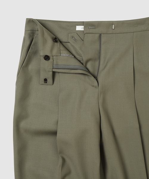 LOW CLASSIC（ロウ　クラシック）の「LAYERED TROUSER（その他パンツ・レディース・オリーブ・MEDIUM/SMALL）」の3枚目の写真