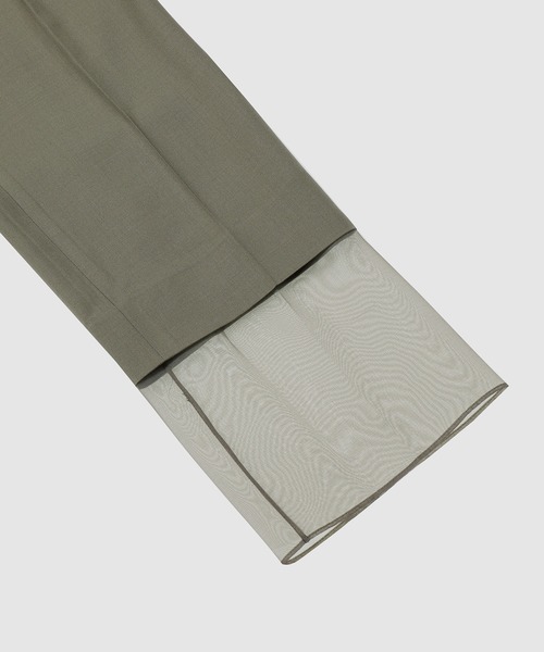 LOW CLASSIC（ロウ　クラシック）の「LAYERED TROUSER（その他パンツ・レディース・オリーブ・MEDIUM/SMALL）」の4枚目の写真