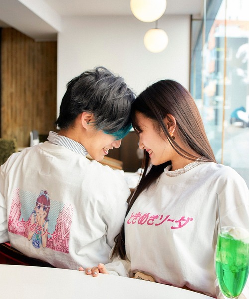 RETRO TOKYO（RETRO TOKYO）の「【TikToker×WEGO限定コラボ】オーバーサイズ イラストプリント L/Sカットソー（Tシャツ/カットソー・メンズ・ホワイト/ブラック/ブルー・FREE）」の2枚目の写真