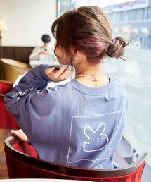 RETRO TOKYO | 【TikToker×WEGO限定コラボ】オーバーサイズ イラストプリント L/Sカットソー(Tシャツ/カットソー)