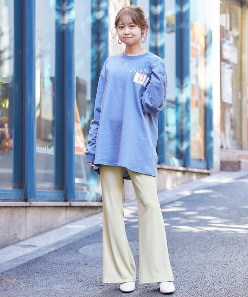 RETRO TOKYO（RETRO TOKYO）の「【TikToker×WEGO限定コラボ】オーバーサイズ イラストプリント L/Sカットソー（Tシャツ/カットソー・メンズ・ホワイト/ブラック/ブルー・FREE）」の22枚目の写真