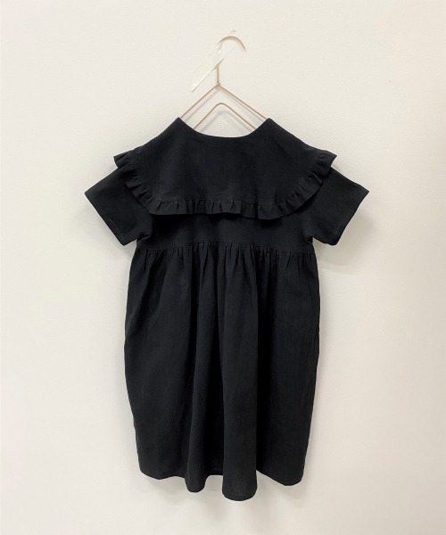 LOWRYS FARM（ローリーズファーム）の「コットンフリルカラーワンピース　946345（ワンピース・キッズ・オレンジ/ブラック/ブルー・130/150/110/140/120）」の5枚目の写真