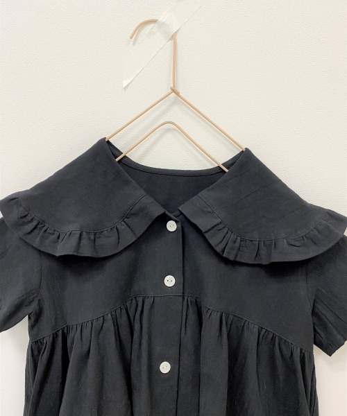 LOWRYS FARM（ローリーズファーム）の「コットンフリルカラーワンピース　946345（ワンピース・キッズ・オレンジ/ブラック/ブルー・130/150/110/140/120）」の8枚目の写真