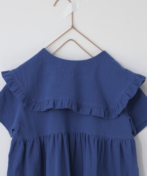 LOWRYS FARM（ローリーズファーム）の「コットンフリルカラーワンピース　946345（ワンピース・キッズ・オレンジ/ブラック/ブルー・130/150/110/140/120）」の13枚目の写真