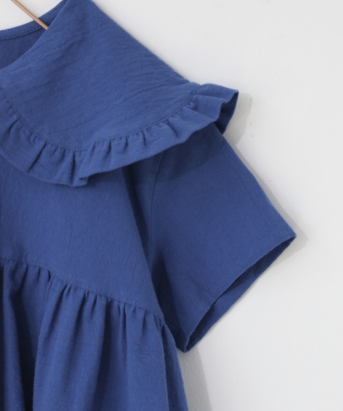 LOWRYS FARM（ローリーズファーム）の「コットンフリルカラーワンピース　946345（ワンピース・キッズ・オレンジ/ブラック/ブルー・130/150/110/140/120）」の14枚目の写真