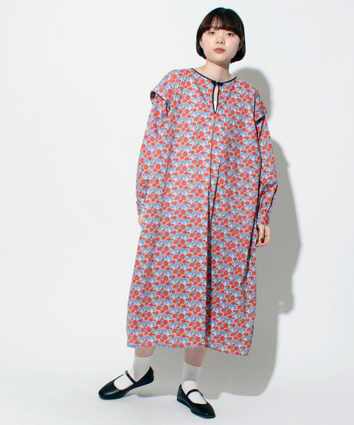 l'atelier du savon(アトリエドサボン)の「liberty clementina オーバーチャイナドレス(ワンピース・レディース・ブルー/グリーン・FREE)」の19枚目の写真