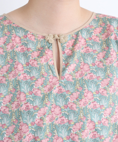 l'atelier du savon(アトリエドサボン)の「liberty clementina オーバーチャイナドレス(ワンピース・レディース・ブルー/グリーン・FREE)」の22枚目の写真