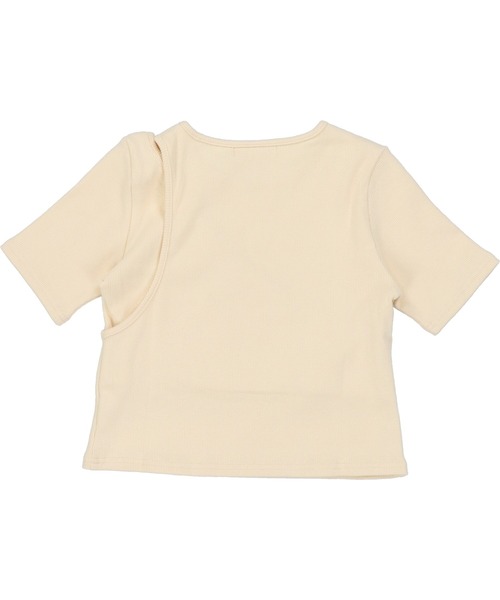 SPINNS（スピンズ）の「リブ切り替え肩開きカットソー（Tシャツ/カットソー・レディース・ブラック/アイボリー/モカ・ONESIZE）」の10枚目の写真