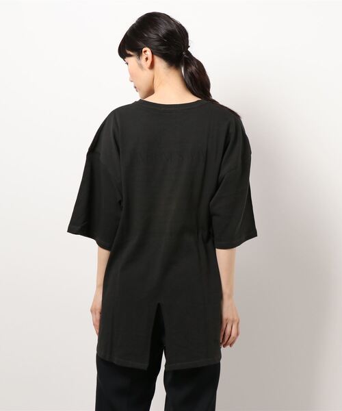 cepo（セポ）の「バックロゴプリント　スリットビッグＴｅｅ（Tシャツ/カットソー・レディース・ホワイト系/グレー/チャコール/オレンジ・M）」の7枚目の写真