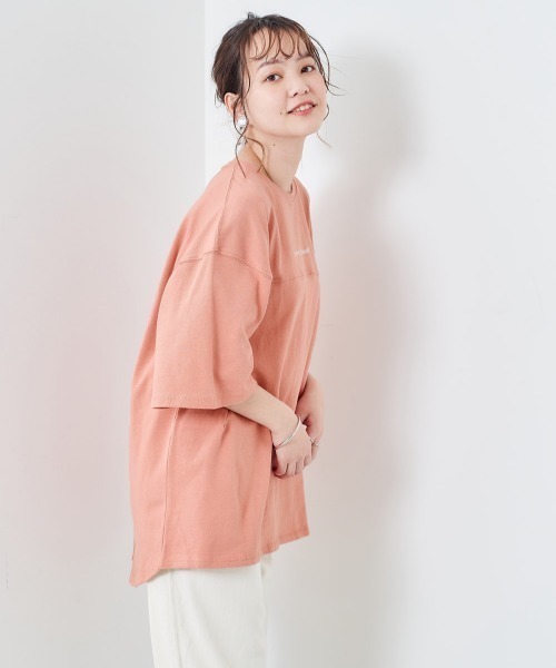 cepo（セポ）の「バックロゴプリント　スリットビッグＴｅｅ（Tシャツ/カットソー・レディース・ホワイト系/グレー/チャコール/オレンジ・M）」の17枚目の写真