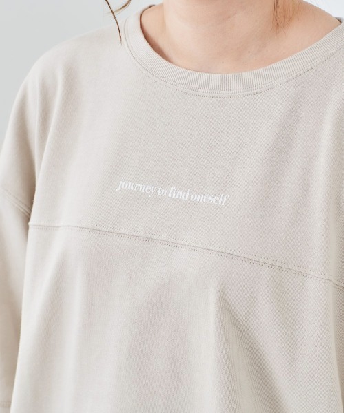 cepo（セポ）の「バックロゴプリント　スリットビッグＴｅｅ（Tシャツ/カットソー・レディース・ホワイト系/グレー/チャコール/オレンジ・M）」の16枚目の写真