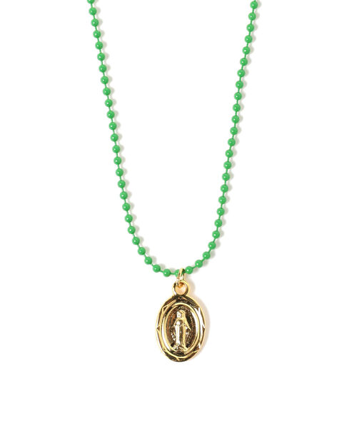 Ray BEAMS(レイビームス)の「Ray BEAMS / カラーボール チェーン ネックレス(ネックレス・レディース・ライトブルー/ピンク/イエロー/グリーン・ONE SIZE)」の2枚目の写真