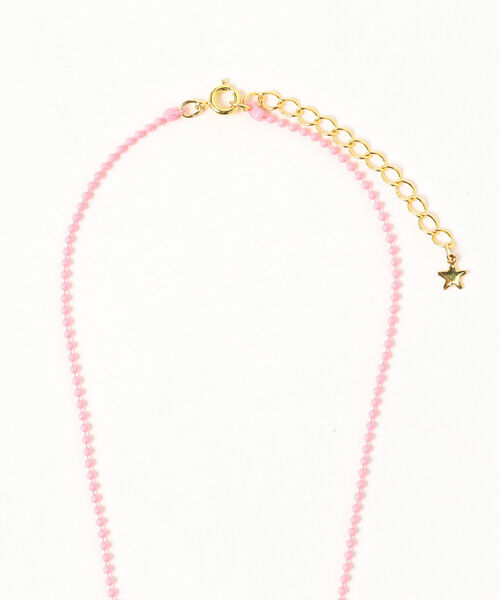 Ray BEAMS(レイビームス)の「Ray BEAMS / カラーボール チェーン ネックレス(ネックレス・レディース・ライトブルー/ピンク/イエロー/グリーン・ONE SIZE)」の6枚目の写真