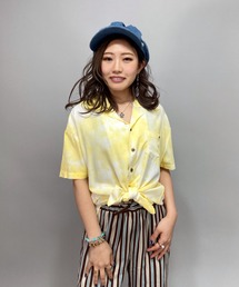 ROXY/ロキシー   ルーズシルエット  タイダイシャツ   RSH212033