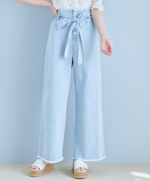 OLIVE des OLIVE | ウエストリボンワイドパンツ(デニムパンツ)