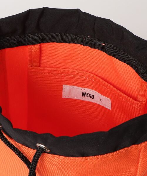 WEGO（ウィゴー）の「WEGO/ロゴ巾着ミニショルダー（ショルダーバッグ・メンズ・イエロー/その他3/ダークグリーン/オレンジ/キナリ/その他1/その他2/ダークグレー/ブラック・FREE）」の16枚目の写真