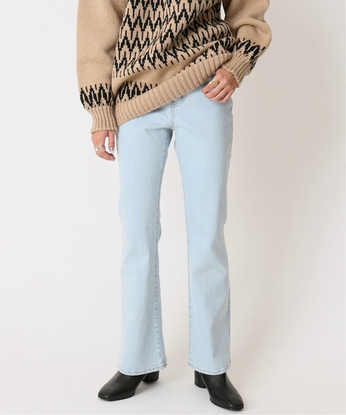 U by SPICK&SPAN(ユーバイスピックアンドスパン)の「≪追加≫ハイウエストフレアデニム3◆(デニムパンツ・レディース・サックスブルー/ブルー/ブラック・34/36/38)」の2枚目の写真