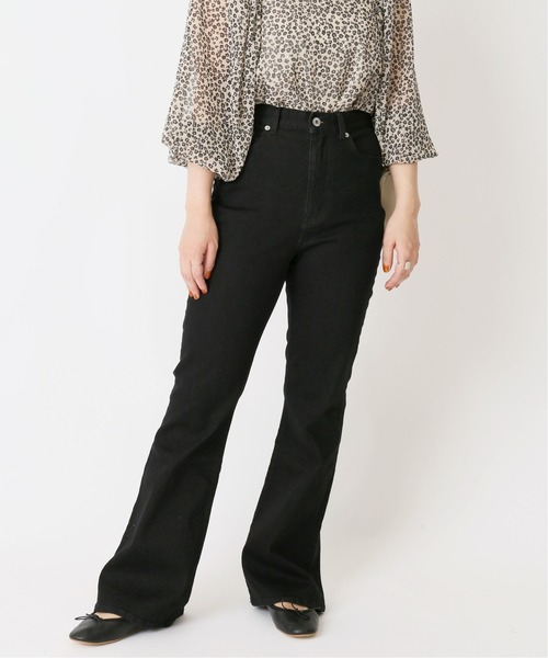 U by SPICK&SPAN(ユーバイスピックアンドスパン)の「≪追加≫ハイウエストフレアデニム3◆(デニムパンツ・レディース・サックスブルー/ブルー/ブラック・34/36/38)」の1枚目の写真