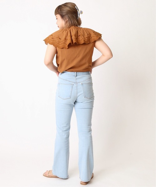 U by SPICK&SPAN(ユーバイスピックアンドスパン)の「≪追加≫ハイウエストフレアデニム3◆(デニムパンツ・レディース・サックスブルー/ブルー/ブラック・34/36/38)」の12枚目の写真