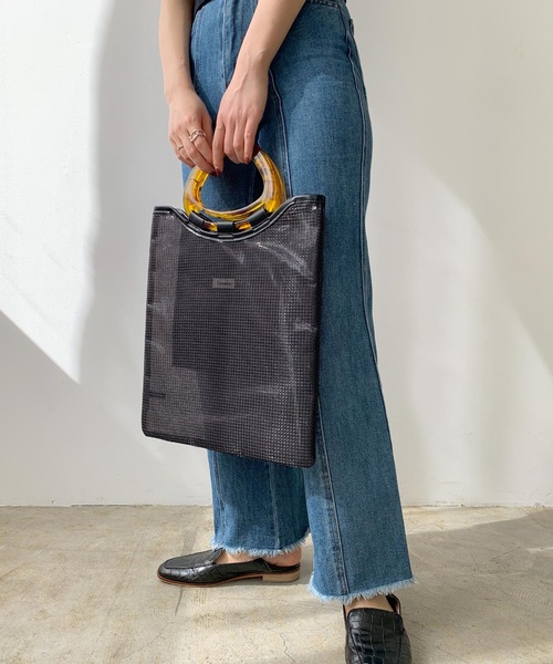 LIAN（リアン）の「マーブルチュールバッグ（ハンドバッグ・レディース・ブラック/シルバー/ゴールド・FREE）」の5枚目の写真