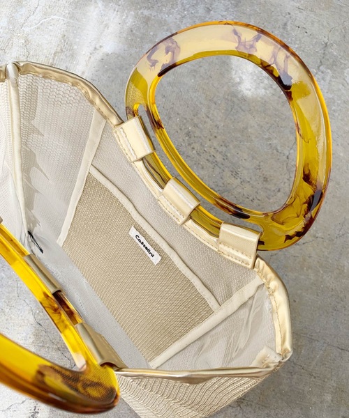 LIAN（リアン）の「マーブルチュールバッグ（ハンドバッグ・レディース・ブラック/シルバー/ゴールド・FREE）」の7枚目の写真