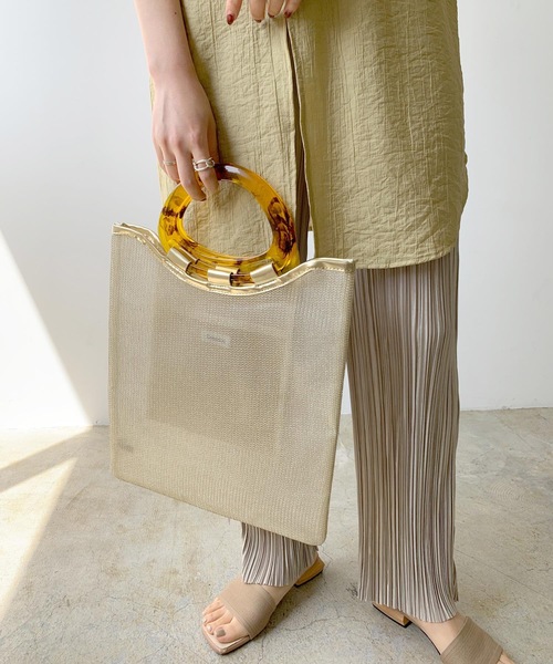 LIAN（リアン）の「マーブルチュールバッグ（ハンドバッグ・レディース・ブラック/シルバー/ゴールド・FREE）」の8枚目の写真