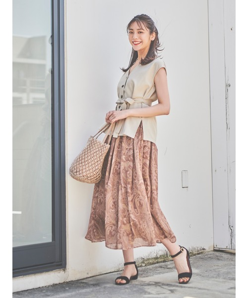 Te chichi（テチチ）の「ペイズリープリントスカート（スカート）」 - WEAR