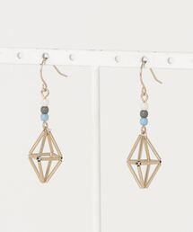 【north object de petit...】ダイヤ型メタルフックピアス