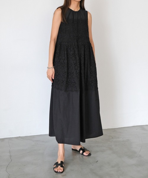 ワンピース ワンピース ドレスレースティアードワンピース ワンピース Akte アクテ のファッション