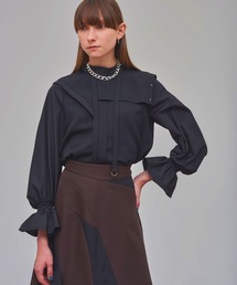 UNITED TOKYO（ユナイテッドトウキョウ）の「アシメパネルエッフェルボリュームスリーブブラウス（シャツ/ブラウス・レディース）」