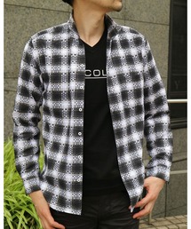 NICOLE CLUB FOR MEN | シアードビーチェックシャツ(シャツ/ブラウス)