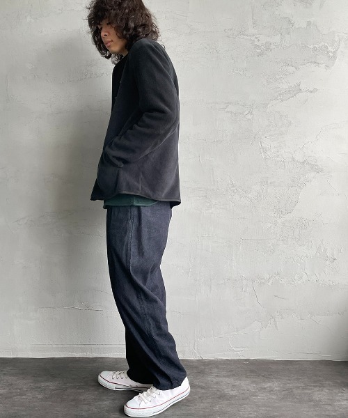 DANTON（ダントン）の「[DANTON/ダントン] フリース ノーカラーカーディガン（ノーカラージャケット・レディース・ベージュ/ダークベージュ/グレー/ブラック・44/40/38/42）」の21枚目の写真