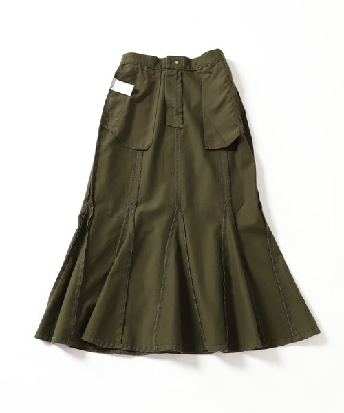 SLOBE IENA」 フレアスカート 38 カーキ レディース（SLOBE IENA  