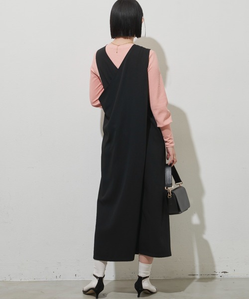 ダブルボタンロングワンピース（ワンピース）｜Aunt Marie's（アント