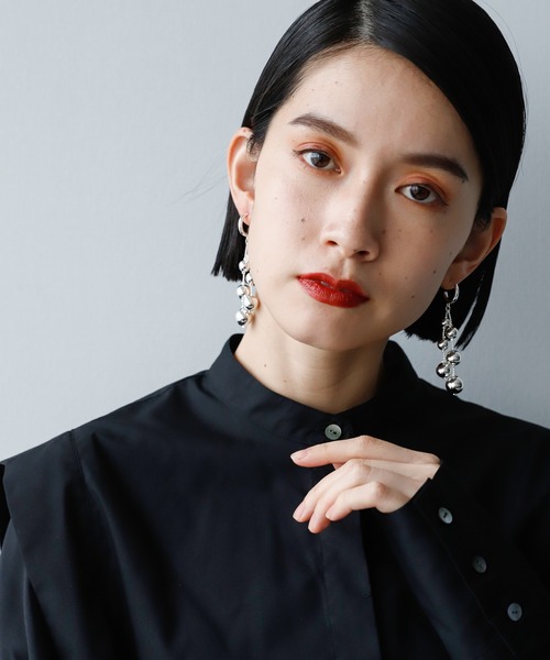 HARE（ハレ）の「ドロップボールピアス(HARE)（ピアス（両耳用）・レディース・シルバー/ゴールド・FREE）」の3枚目の写真